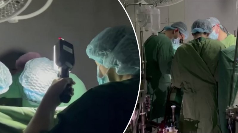 Ukrayna'da meşale ve farlarla kalp ameliyatı yapıldı
