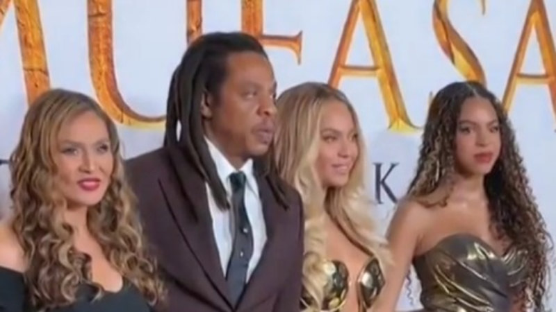 Jay-Z, Beyoncé support daughter Blue Ivy Carter on red carpet at Mufasa premiere