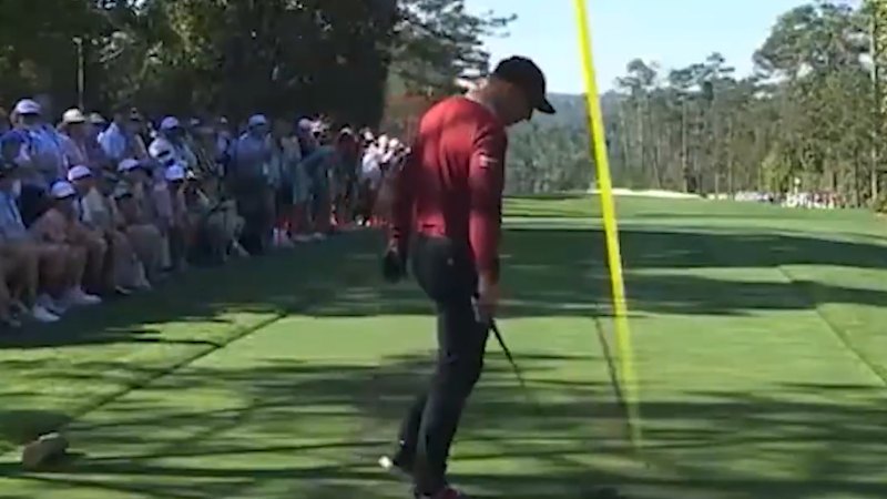 Frustrated Sergio Garcia breaks club in Masters first