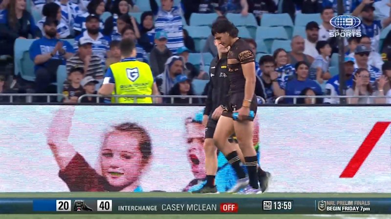 Video: Panthers Young Gun Forced Off