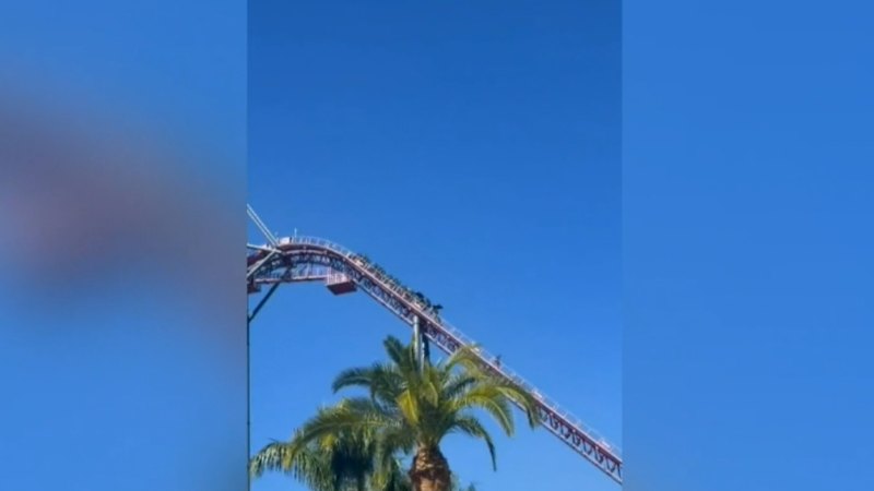 Riders stranded on Gold Coast theme park rollercoaster