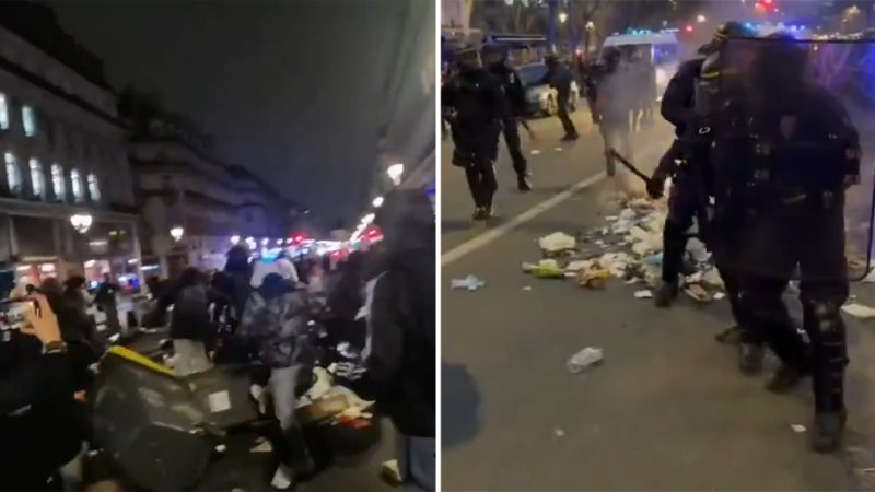 Güven oylamasının ardından Paris'te yeni şiddet olayları