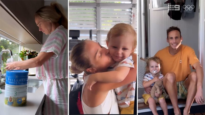 Australian Olympian Genevieve Gregson shares her morning routine with son