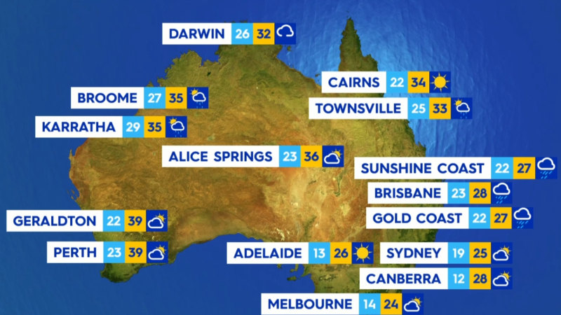 National weather forecast for Wednesday 11 December