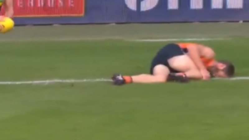 Ward helped from ground after