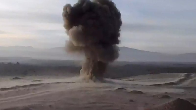 Footage shows Aussie soldier's brush with death