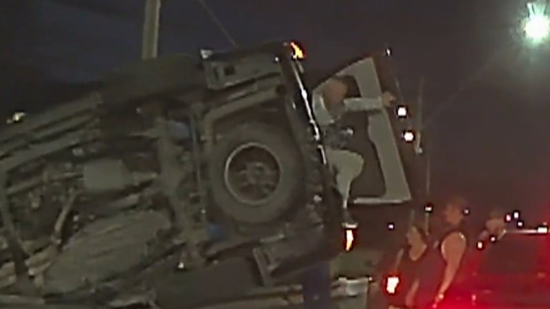 Good Samaritans' car stolen after pulling over to help crash victim