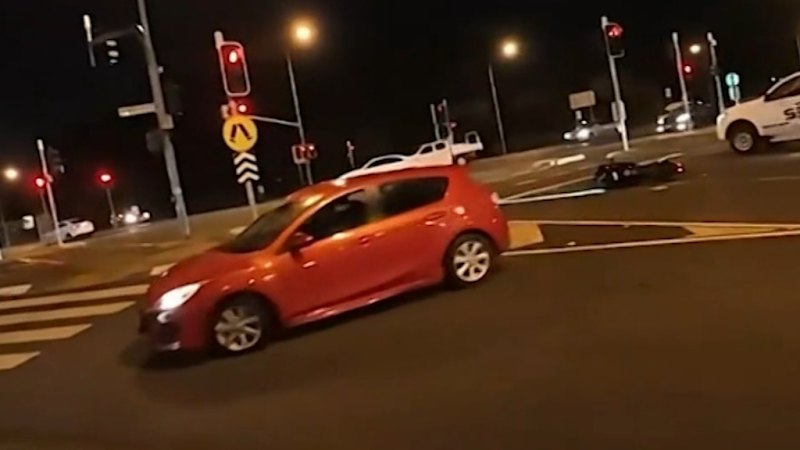 Brisbane motorbike rider relives road rage attack