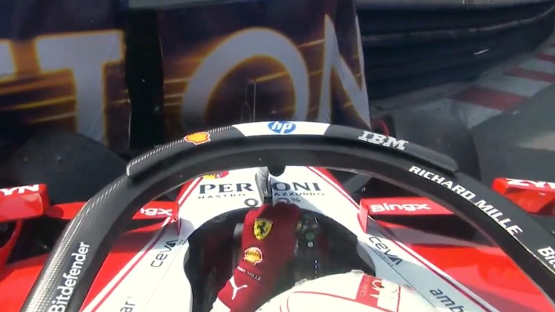 Leclerc fumes at team after hitting the wall
