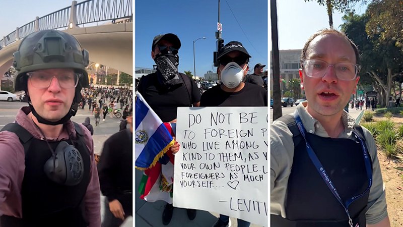 Our US correspondent on the ground in LA during protests