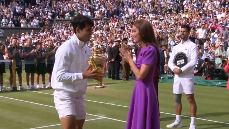 Princess of Wales receives standing ovation at Wimbledon