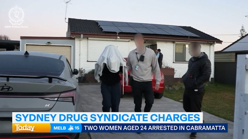 Two women charged over alleged role in Sydney drug supply syndicate