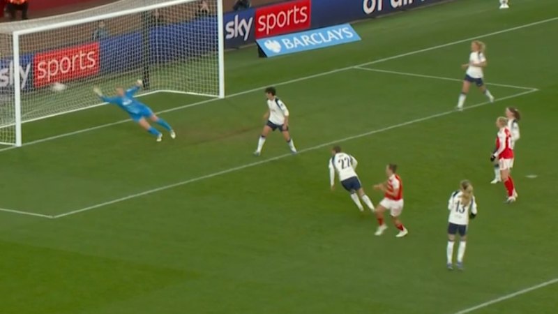 Matildas striker Caitlin Foord gets back on track with a goal for Arsenal.