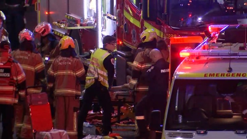 Woman fighting for life after car collided with truck