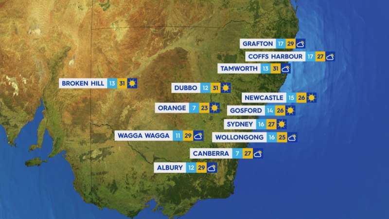 National weather forecast for Tuesday February 18