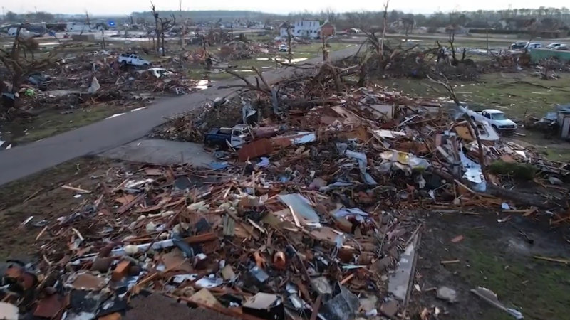 Dozens dead after tornado-spawning storms roll through US