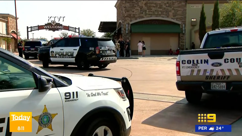Polis, Teksas'taki outlet alışveriş merkezindeki aktif tetikçiye yanıt verdi