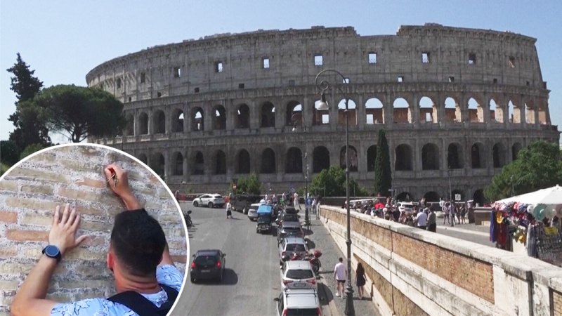 Roma'daki Colosseum'u kilitlediği iddia edilen adama 24 bin dolar para cezası verildi