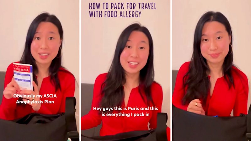Sydney woman with anaphylaxis details what she packs for travel