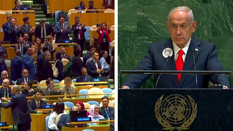 Video: Delegates Walk Out as Netanyahu Addresses UN