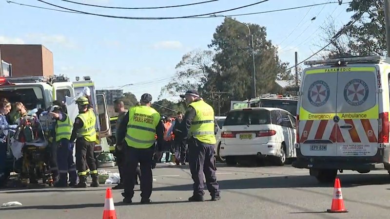 Pedestrians fighting for life after being struck by car in Sydney’s south-west