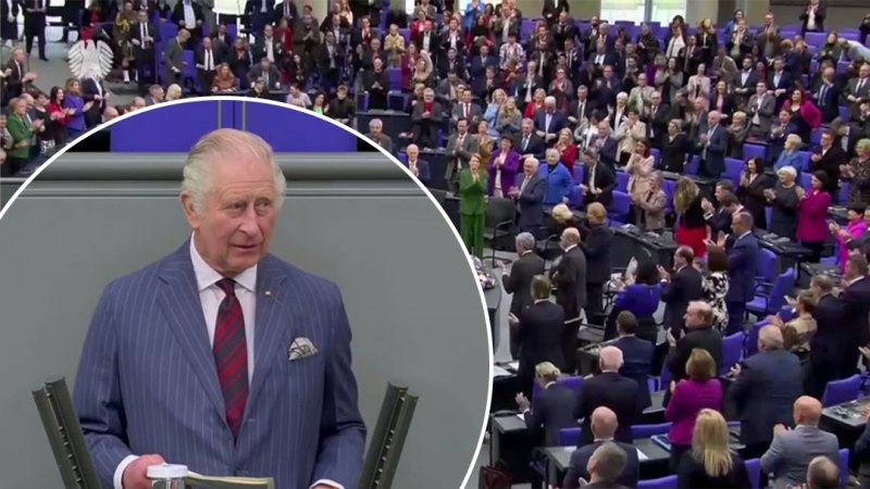 King Charles gets standing ovation after historic speech in Germany