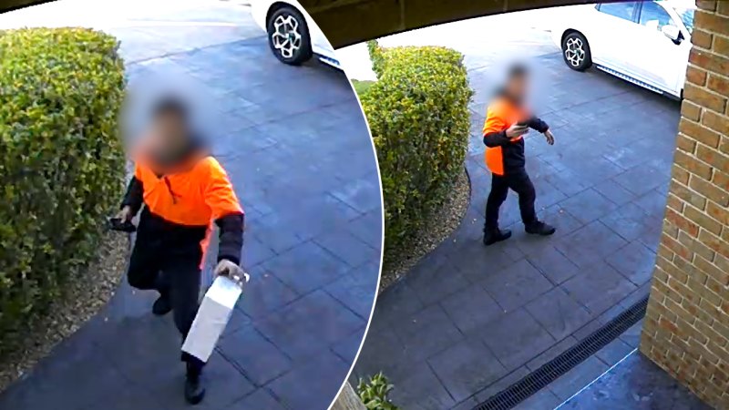 Delivery driver throwing parcel causes thousands in damage to Sydney home