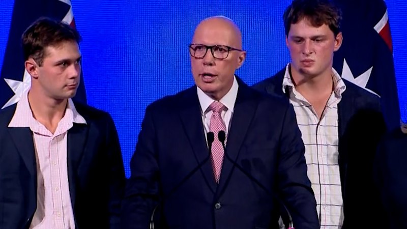 Peter Dutton concedes election defeat