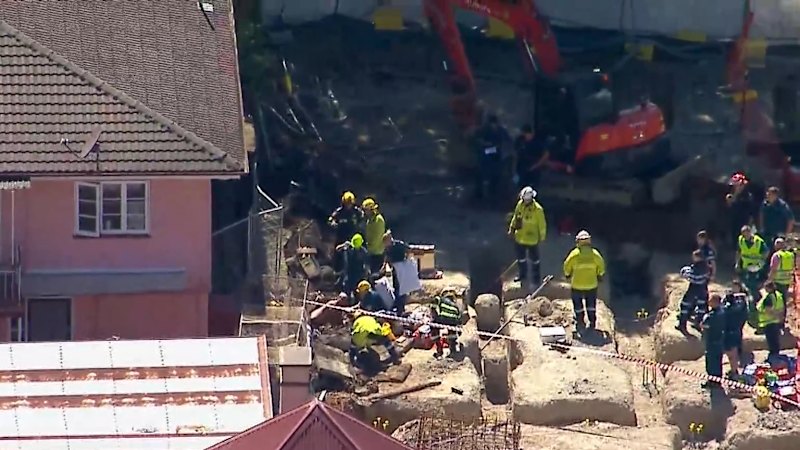 Man dies, step-son injured in workplace wall collapse in Brisbane
