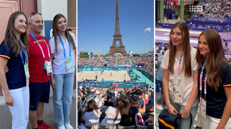 Spain’s royal princesses support athletes at Paris 2024