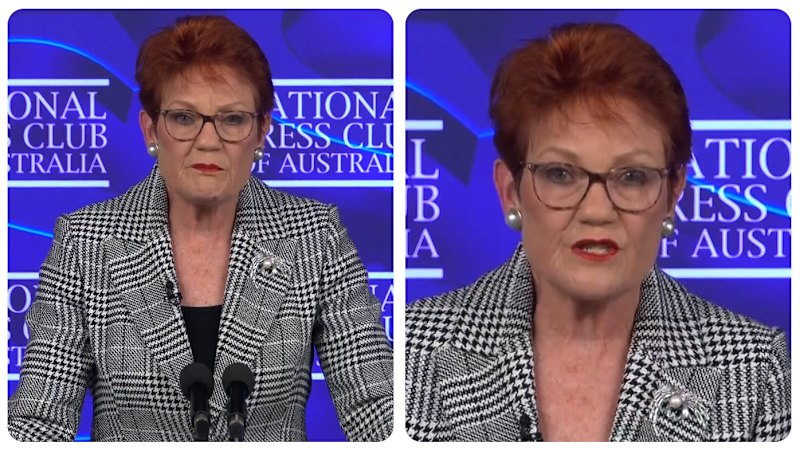 Pauline Hanson brands climate change a “hoax” in National Press Club speech