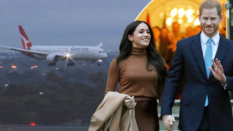Prince Harry and Meghan touch down in Melbourne