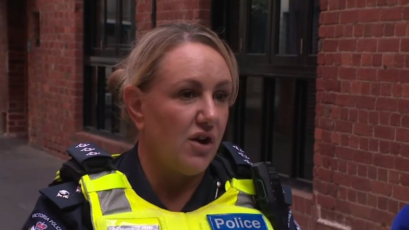 Allegedly armed man arrested in Melbourne CBD.