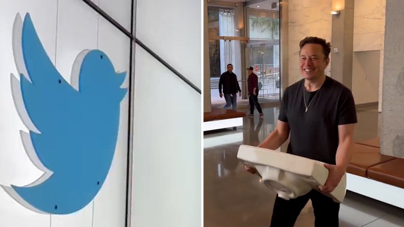 Elon Musk, Twitter HQ'ya girdi