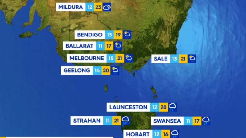 National weather forecast for Wednesday October 26