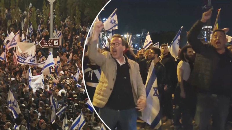 İsrail Başbakanı, büyük protestoların ortasında yargı revizyonunun ertelendiğini duyurdu