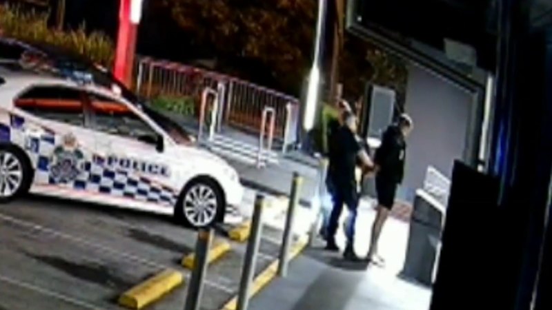 Woman arrested after allegedly ramming police cars