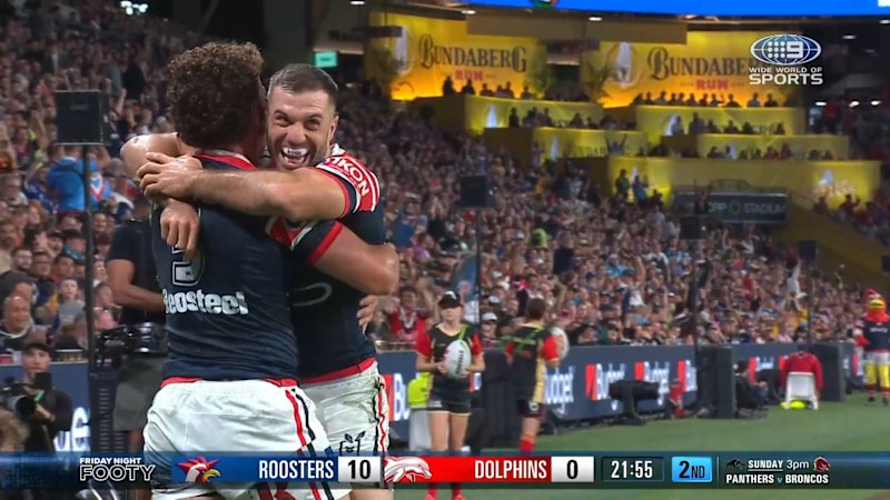 Rugby convert puts ball down brilliantly