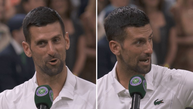 Djokovic tees off on Wimbledon crowd