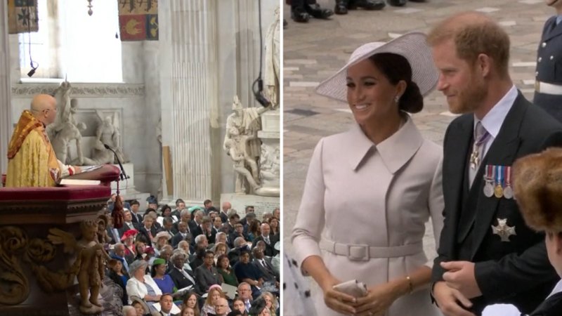 Meghan ve Harry, Kraliçe'nin Platinum Jübilesini kutlamak için St Paul Katedrali'ne gidiyorlar