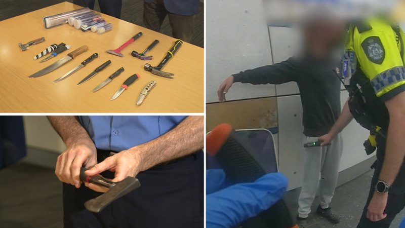 Children caught with weapons after crackdown