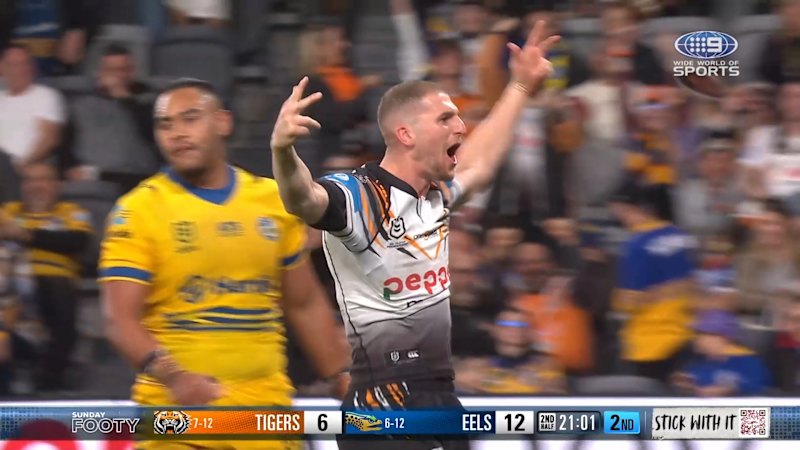 Adam Doueihi scores as Tigers return game vs Eels