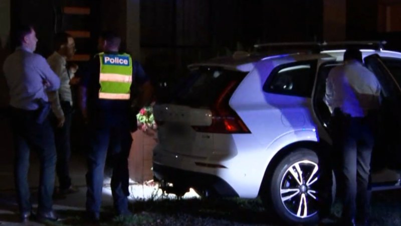 Neighbours shocked after teens crash allegedly stolen car into tree on Melbourne street