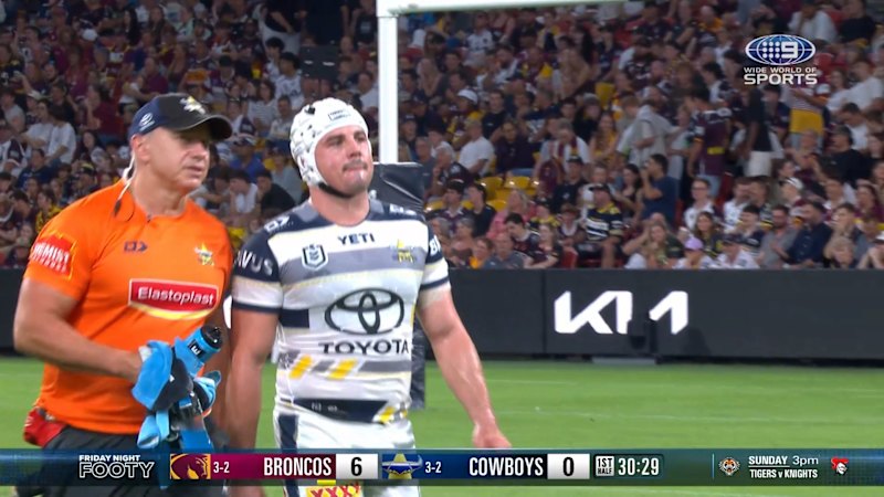 Friendly fire sends Mahoney off the field