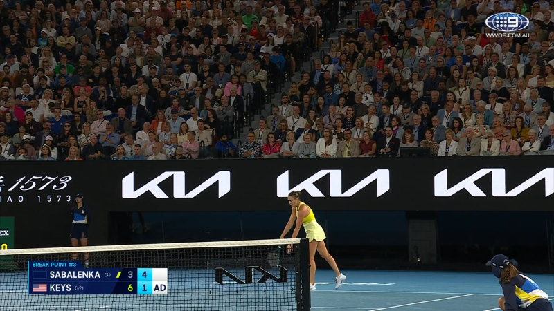 ‘Perfection’: Sabalenka’s gorgeous drop shot