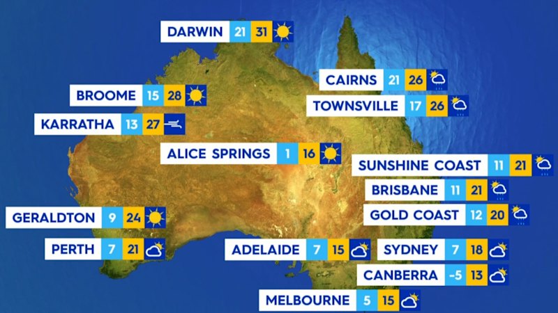 National weather forecast for Saturday June 28