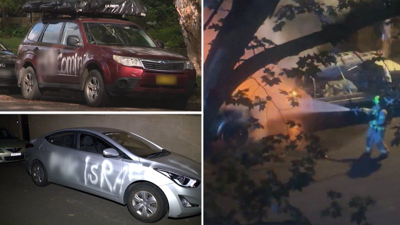 Car torched, others vandalised in Sydney’s east