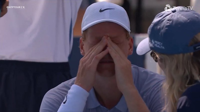 Sinner retires with illness against Alcaraz