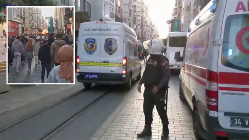 İstanbul'daki patlamada en az 6 kişi öldü