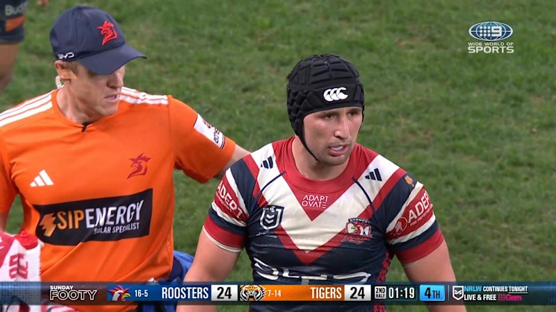 Victor Radley leaves NRL match with concussion after awkward tackle